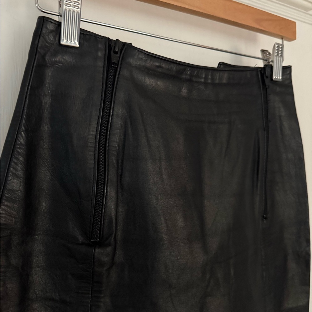 MUST SEE Leather Skirt Vintage Double Zip Size 3 4 Phoenix